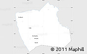 Silver Style Simple Map of Nong, single color outside
