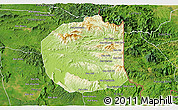 Physical 3D Map of Seponh, satellite outside