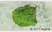 Satellite 3D Map of Seponh, lighten