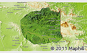 Satellite 3D Map of Seponh, physical outside