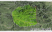 Satellite 3D Map of Seponh, semi-desaturated
