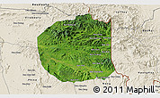 Satellite 3D Map of Seponh, shaded relief outside
