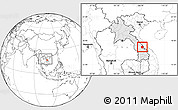 Blank Location Map of Seponh, highlighted country, within the entire country