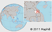 Gray Location Map of Seponh, highlighted parent region