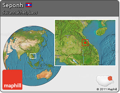 Satellite Location Map of Seponh