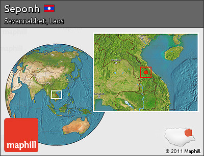 Satellite Location Map of Seponh