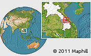Satellite Location Map of Seponh, highlighted country, highlighted parent region