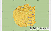 Savanna Style Map of Seponh, single color outside
