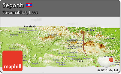 Physical Panoramic Map of Seponh