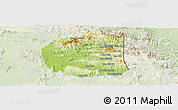 Physical Panoramic Map of Seponh, lighten