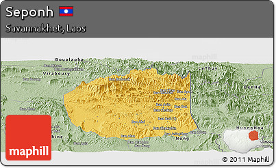 Savanna Style Panoramic Map of Seponh