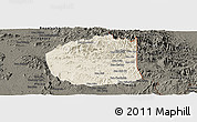 Shaded Relief Panoramic Map of Seponh, darken