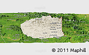 Shaded Relief Panoramic Map of Seponh, satellite outside