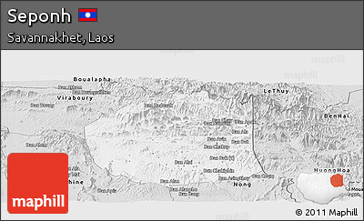 Silver Style Panoramic Map of Seponh