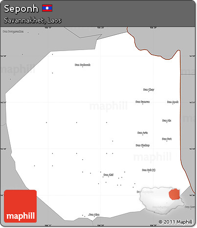 Gray Simple Map of Seponh