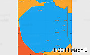 Political Simple Map of Seponh
