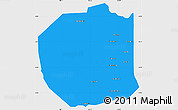 Political Simple Map of Seponh, single color outside