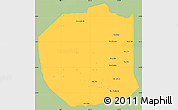 Savanna Style Simple Map of Seponh, single color outside