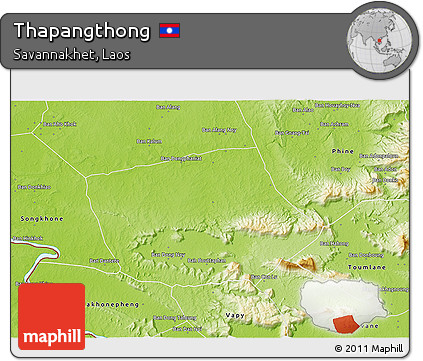 Physical 3D Map of Thapangthong