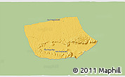 Savanna Style 3D Map of Thapangthong, single color outside