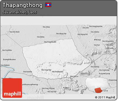 Silver Style 3D Map of Thapangthong
