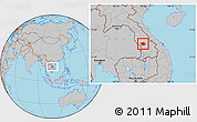 Gray Location Map of Thapangthong
