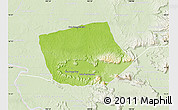 Physical Map of Thapangthong, lighten
