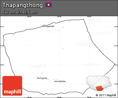 Blank Simple Map of Thapangthong, cropped outside