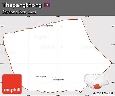 Classic Style Simple Map of Thapangthong, cropped outside