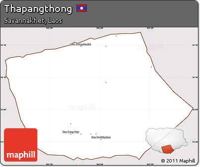 Classic Style Simple Map of Thapangthong, cropped outside