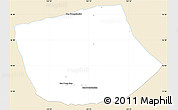 Classic Style Simple Map of Thapangthong, single color outside