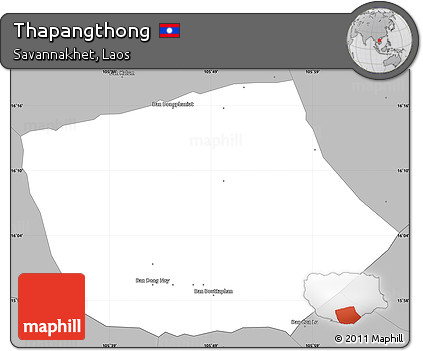 Gray Simple Map of Thapangthong