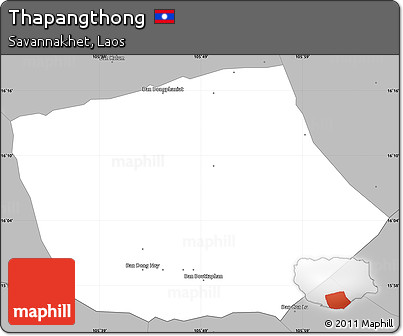 Gray Simple Map of Thapangthong