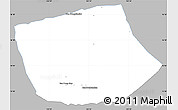 Gray Simple Map of Thapangthong, single color outside