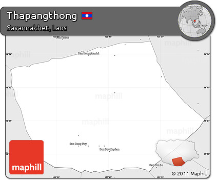 Silver Style Simple Map of Thapangthong
