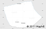 Silver Style Simple Map of Thapangthong, single color outside
