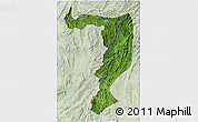 Satellite 3D Map of Sayabouri, lighten