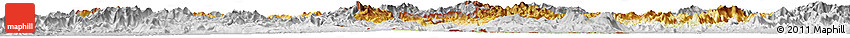 Physical Horizon Map of Sayabouri, lighten, desaturated