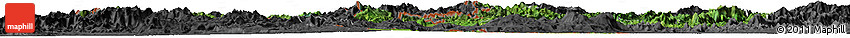 Satellite Horizon Map of Sayabouri, darken, desaturated