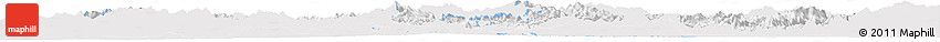 Silver Style Horizon Map of Sayabouri, single color outside