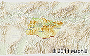 Physical 3D Map of Ngeune, lighten