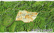 Physical 3D Map of Ngeune, satellite outside