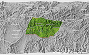 Satellite 3D Map of Ngeune, lighten, desaturated