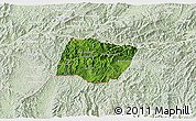 Satellite 3D Map of Ngeune, lighten