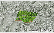 Satellite 3D Map of Ngeune, lighten, semi-desaturated