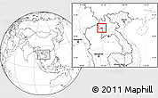 Blank Location Map of Ngeune, highlighted parent region, within the entire country