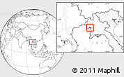Blank Location Map of Ngeune, highlighted parent region