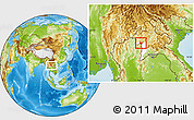 Physical Location Map of Ngeune, highlighted parent region
