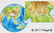 Physical Location Map of Ngeune