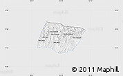 Silver Style Map of Ngeune, single color outside